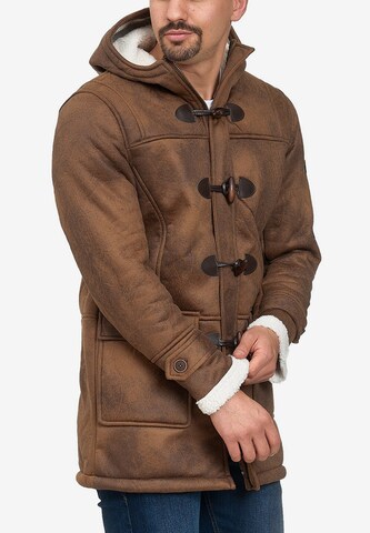 INDICODE JEANS Winter Coat 'Calshot' in Brown