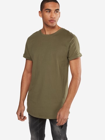 Urban Classics Shirt in Groen: voorkant