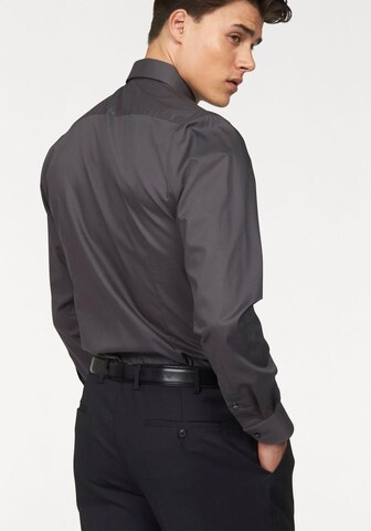 BRUNO BANANI Slim fit Business Shirt in Grey