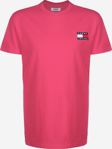 Tommy Jeans Regular fit Shirt in Roze: voorkant