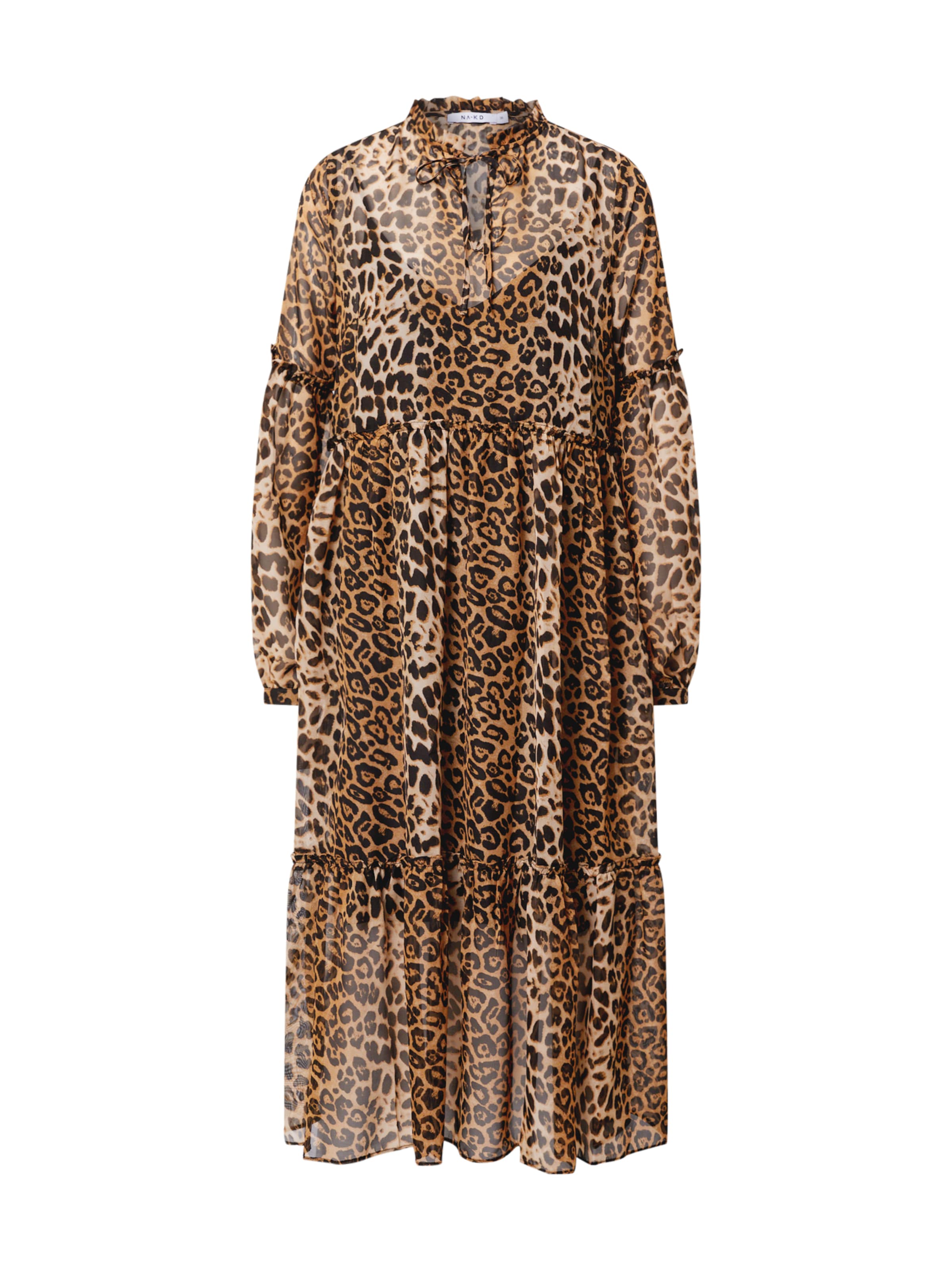 NA-KD Kleit, värv pruun: eest vaates