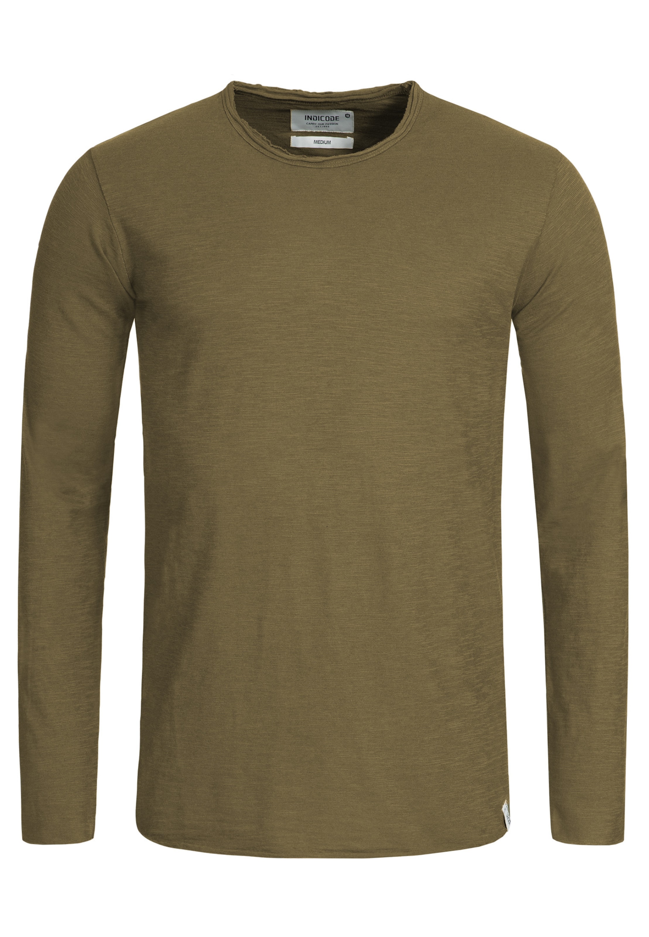 INDICODE JEANS Shirt 'Willbur' in Groen: voorkant