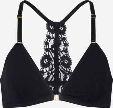 Underprotection Triangle Bra 'Mia' in Black: front