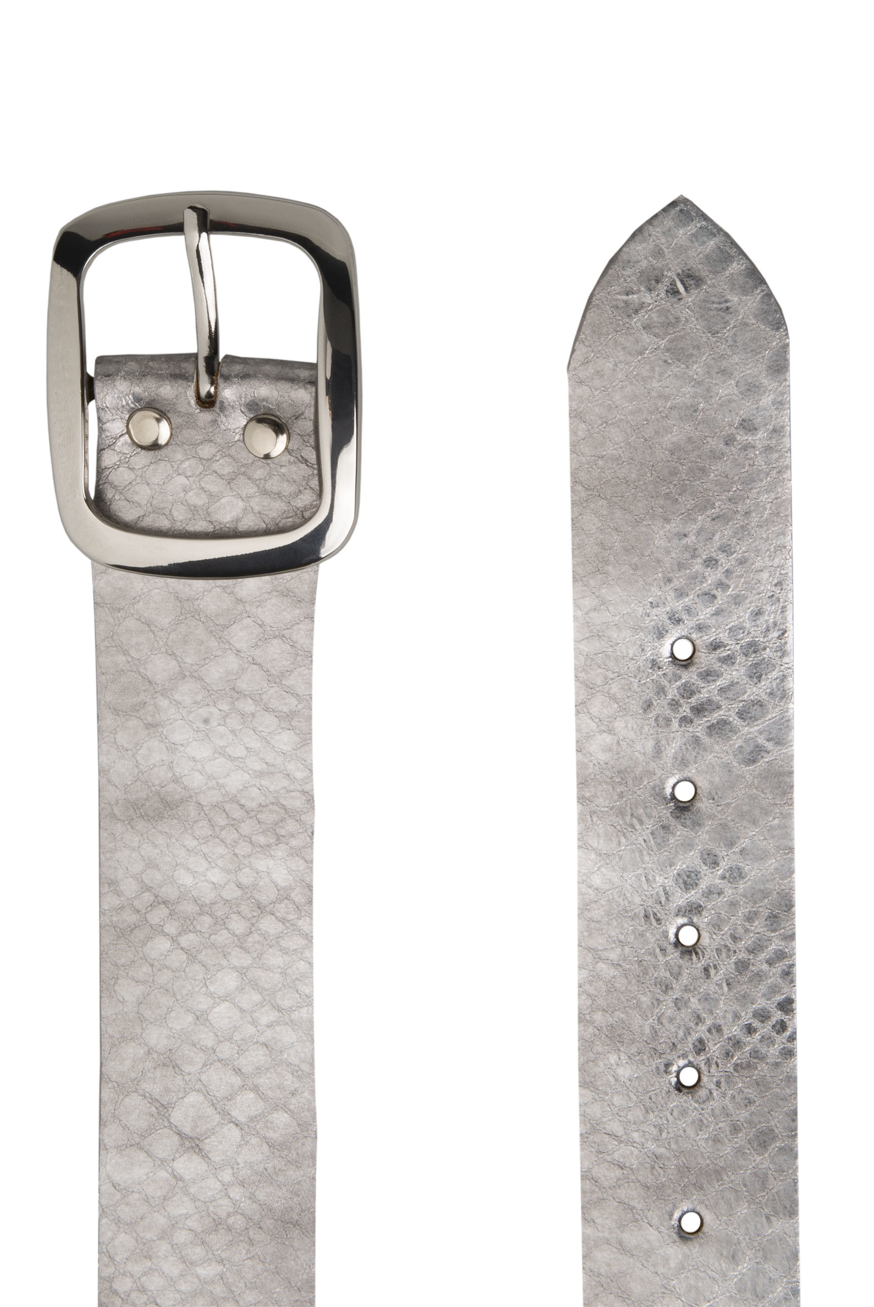 Soccx Ledergürtel in Silber 