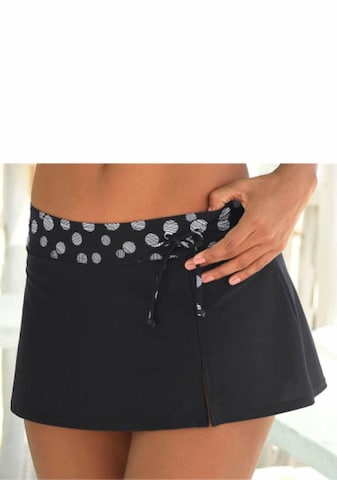 LASCANA Bikini Bottoms in Black: front