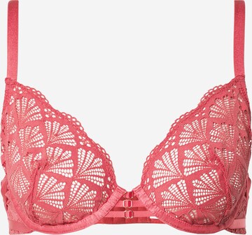 Invisible Soutien-gorge 'Wire' LASCANA en rouge : devant