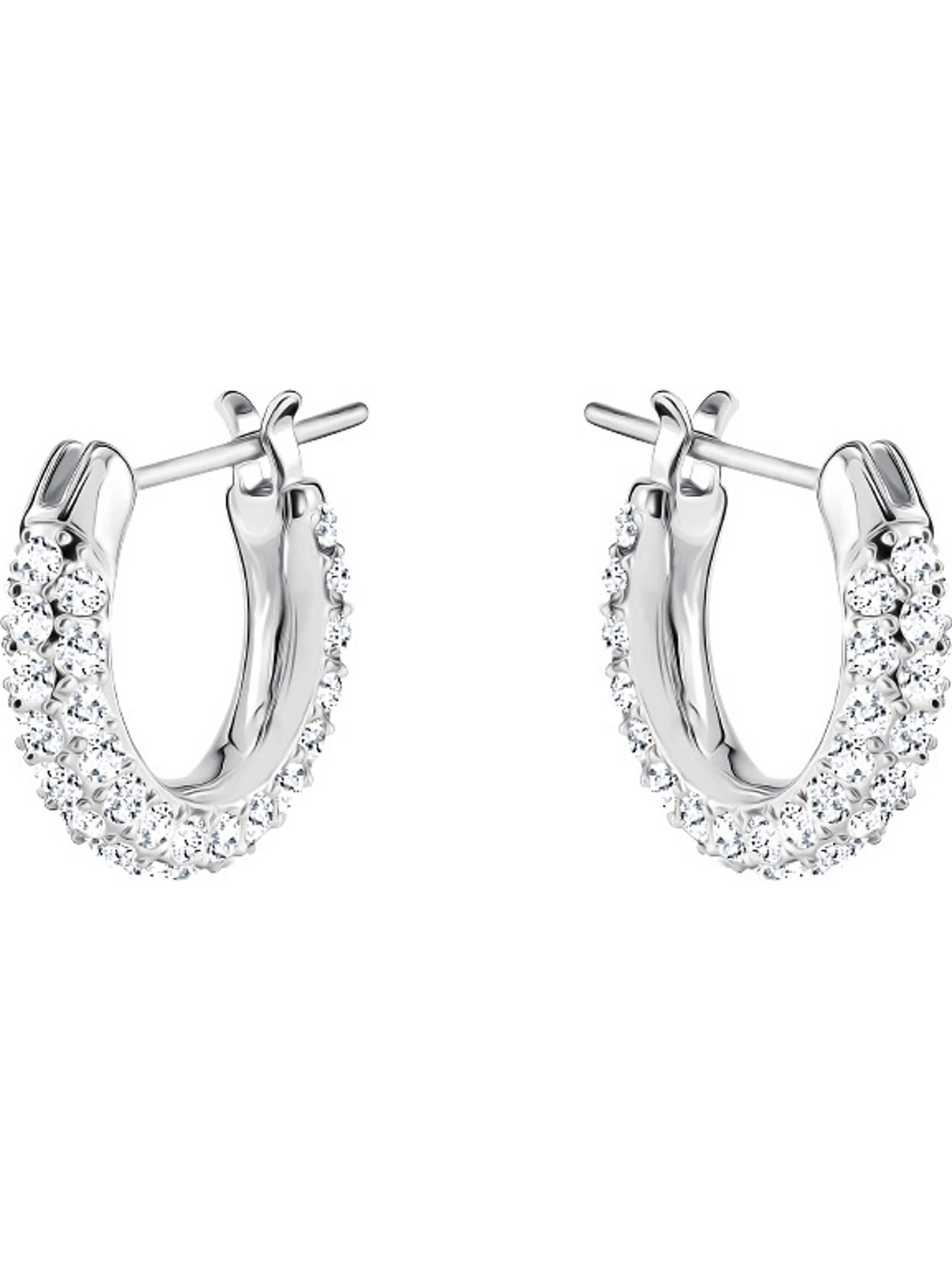 Swarovski Náušnice 'Dextera' – stříbrná: přední strana