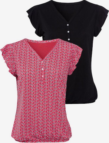 Camicia da donna di LASCANA in rosa: frontale