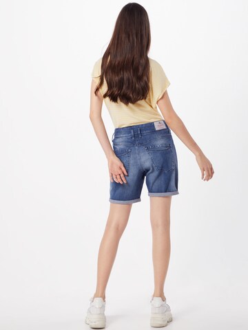 Herrlicher Regular Shorts 'Raya' in Blau: Rückseite