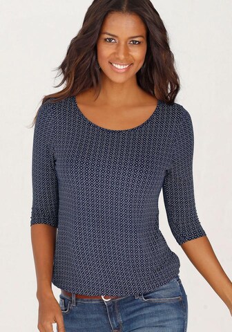 LASCANA Shirt in Blue: front