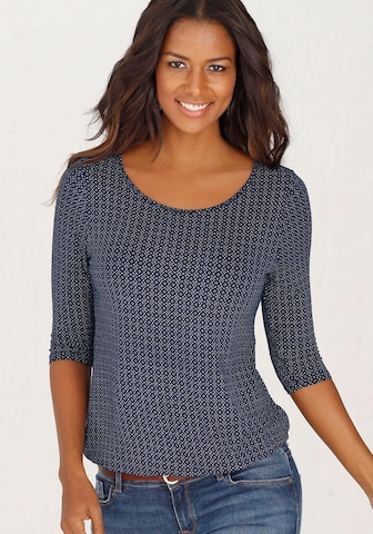 LASCANA Shirt in Blue: front