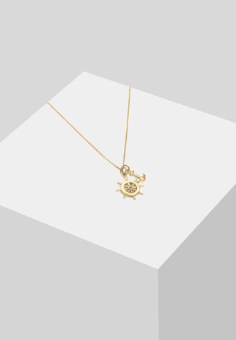 ELLI Ketting 'Anker, Multipendants, Steuerrad' in Goud