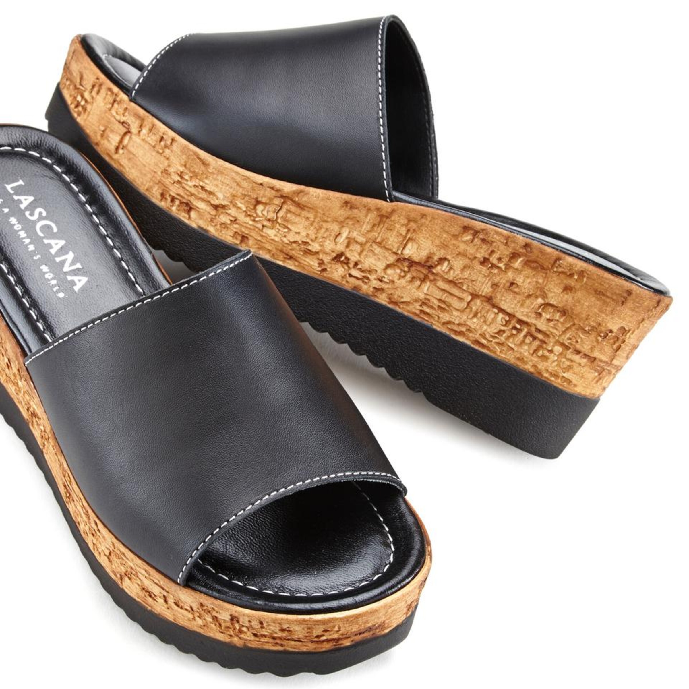 LASCANA Pantolette in Schwarz