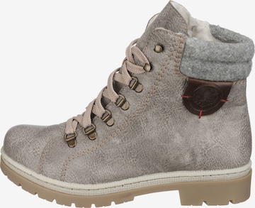 Rieker Lace-Up Ankle Boots 'Kirkless' in Grey