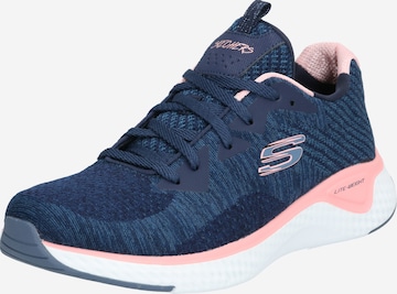 SKECHERS Rövid szárú sportcipők 'Solar Fuse Brisk Escape' - kék: elől