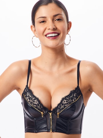 Hunkemöller - Push-up Sujetador 'Talia' en negro: frente