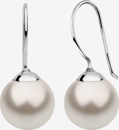 Nenalina Boucles d'oreilles en argent / blanc perle, Vue avec produit