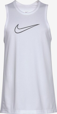 T-Shirt fonctionnel NIKE en blanc : devant