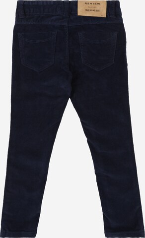 Coupe slim Pantalon REVIEW FOR KIDS en bleu : derrière