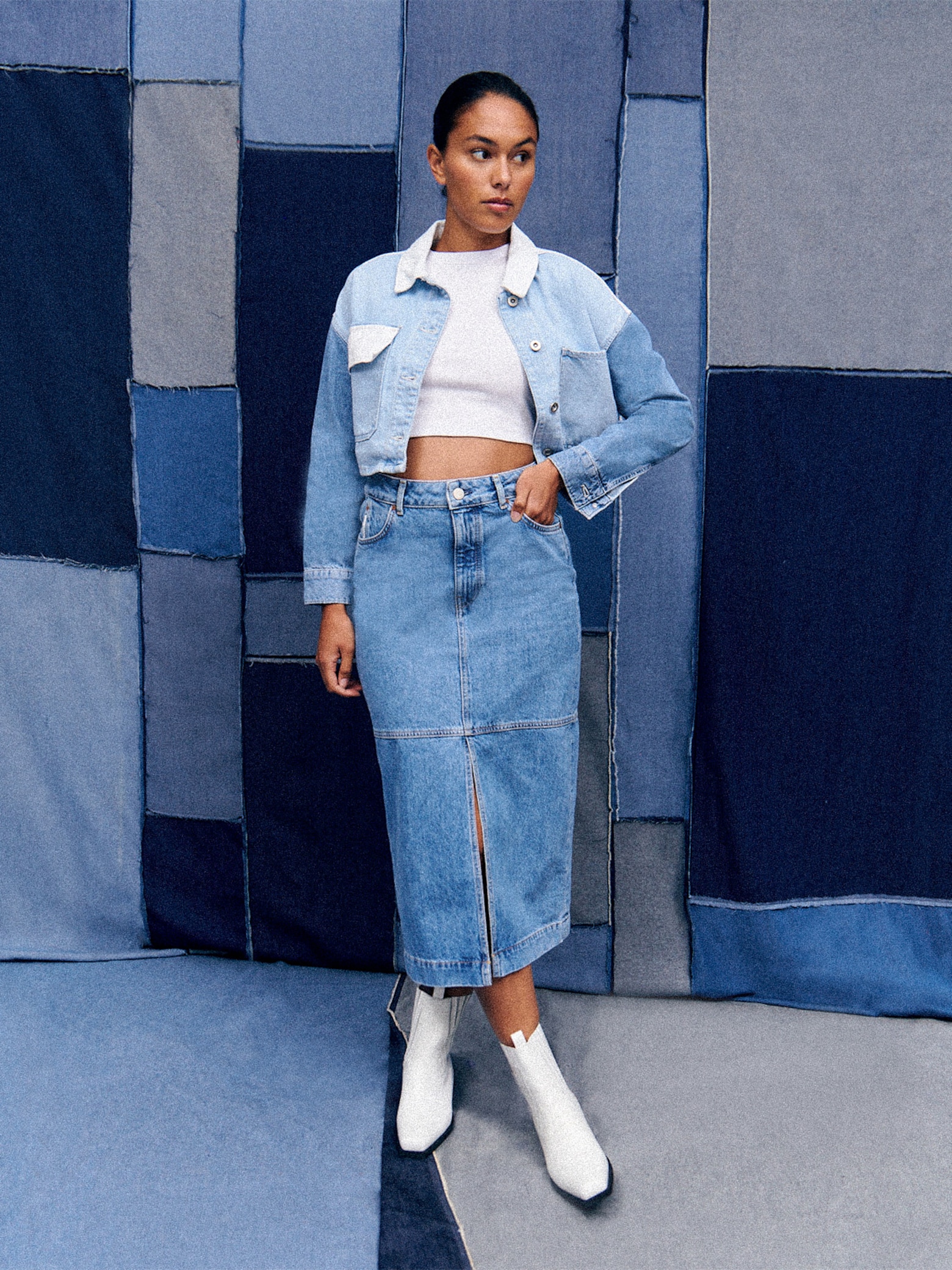 Give your jeans a break Denim skirts