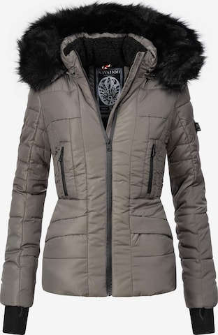 NAVAHOO Winter jacket 'Adele' in Grey: front