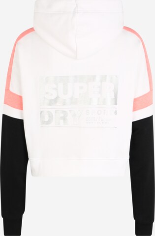 Hanorac sport de la Superdry pe alb