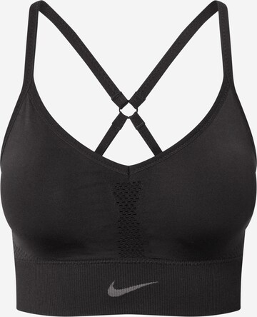 NIKE Sport-BH in Schwarz: predná strana