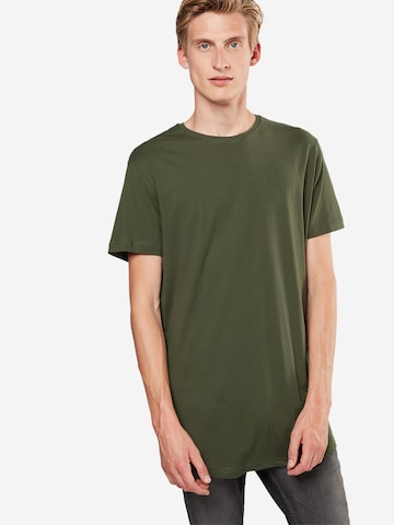 T-Shirt Urban Classics en vert : devant