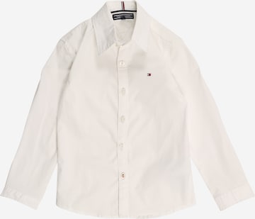 balta TOMMY HILFIGER Priglundantis modelis Marškiniai: priekis