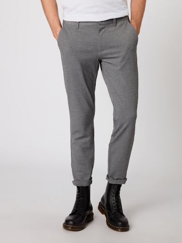 Only & Sons Slim fit Chino Pants 'Mark' in Grey: front