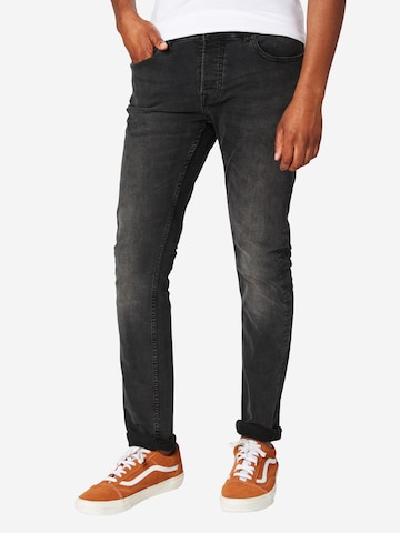 Coupe slim Jean 'Loom' Only & Sons en noir : devant