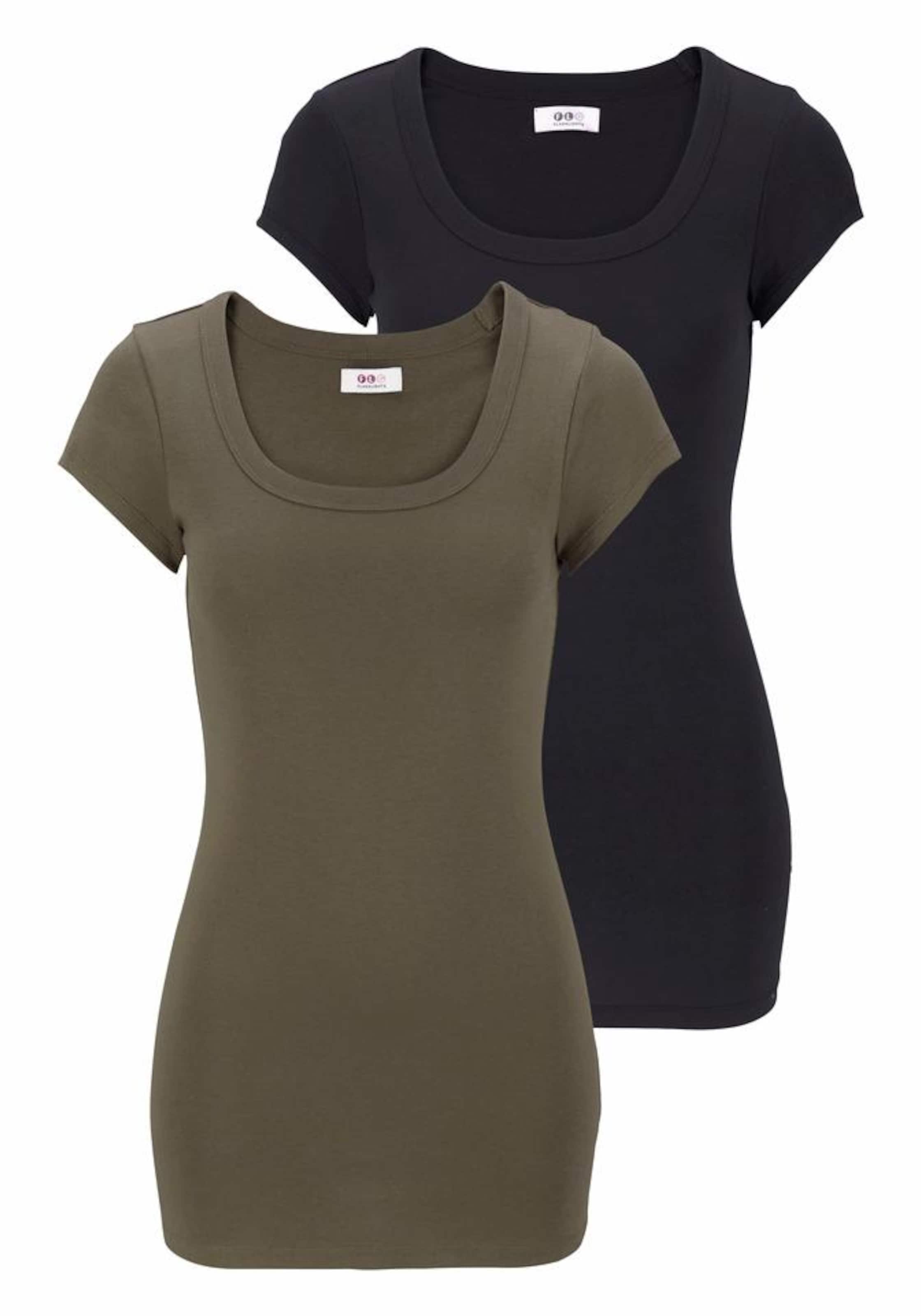 FLASHLIGHTS T-Shirt 2er-Pack in Grün: Vorderseite