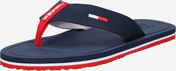 Tongs TOMMY HILFIGER en bleu : devant