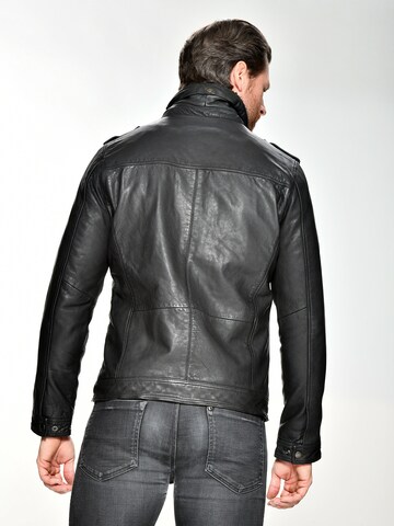 MUSTANG Lederjacke in Schwarz