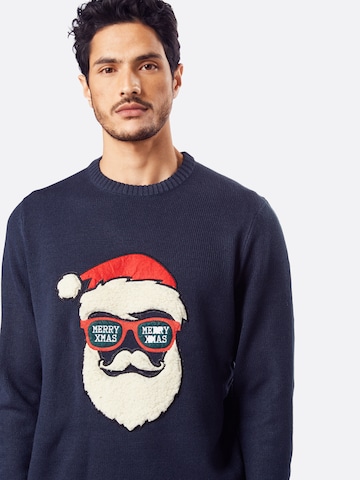 Only & Sons - Jersey 'XMAS' en azul