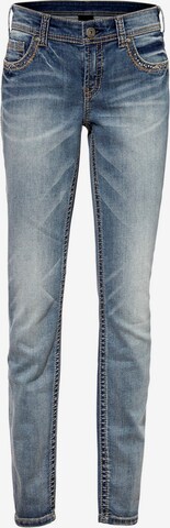 heine Jeans in Blauw: voorkant