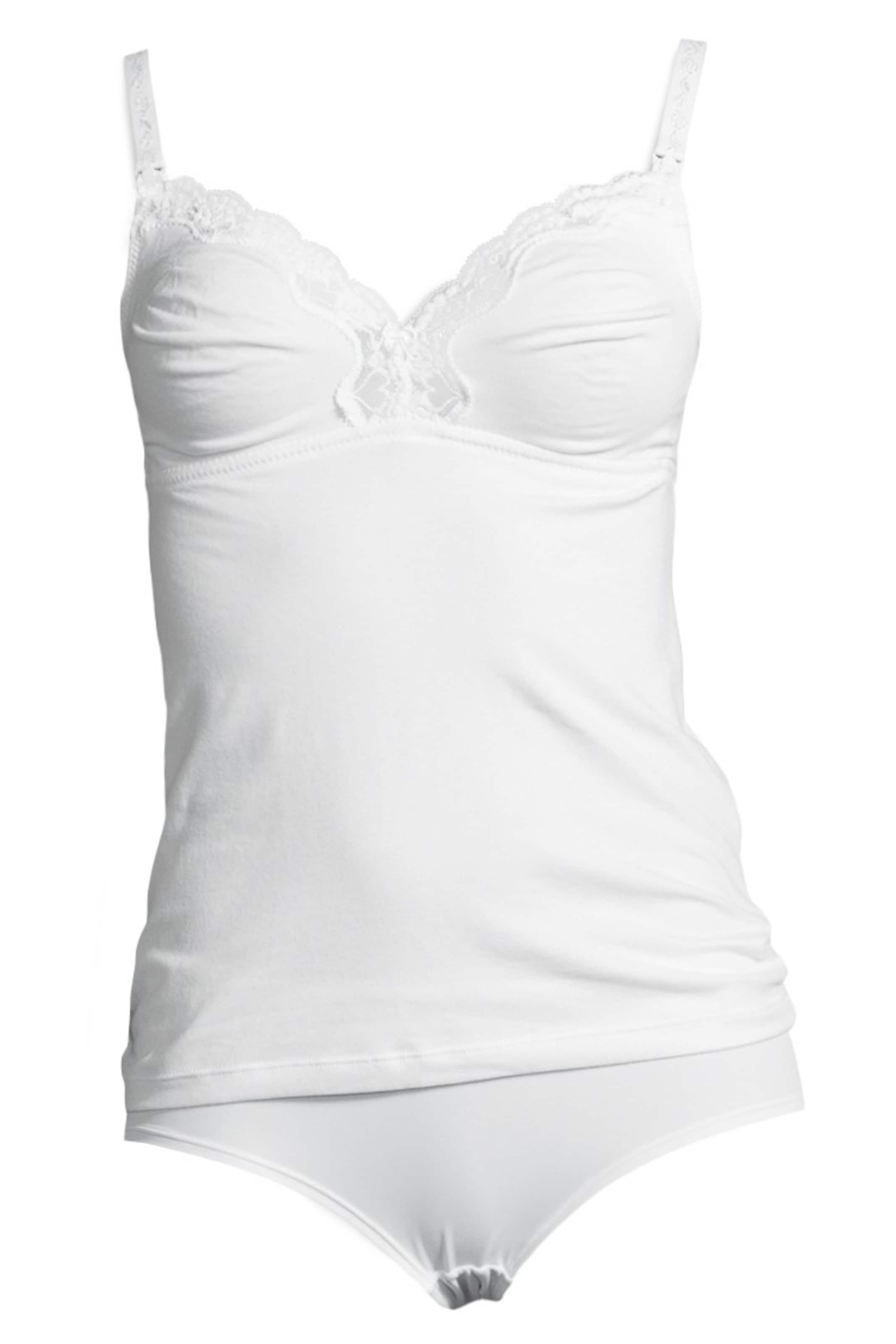 PETITE FLEUR Unterhemd in Weiß: Vorderseite