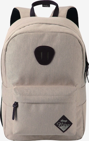 NitroBags Rugzak in Beige: voorkant