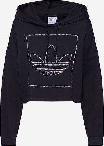 ADIDAS ORIGINALS Sweatshirt in Zwart: voorkant