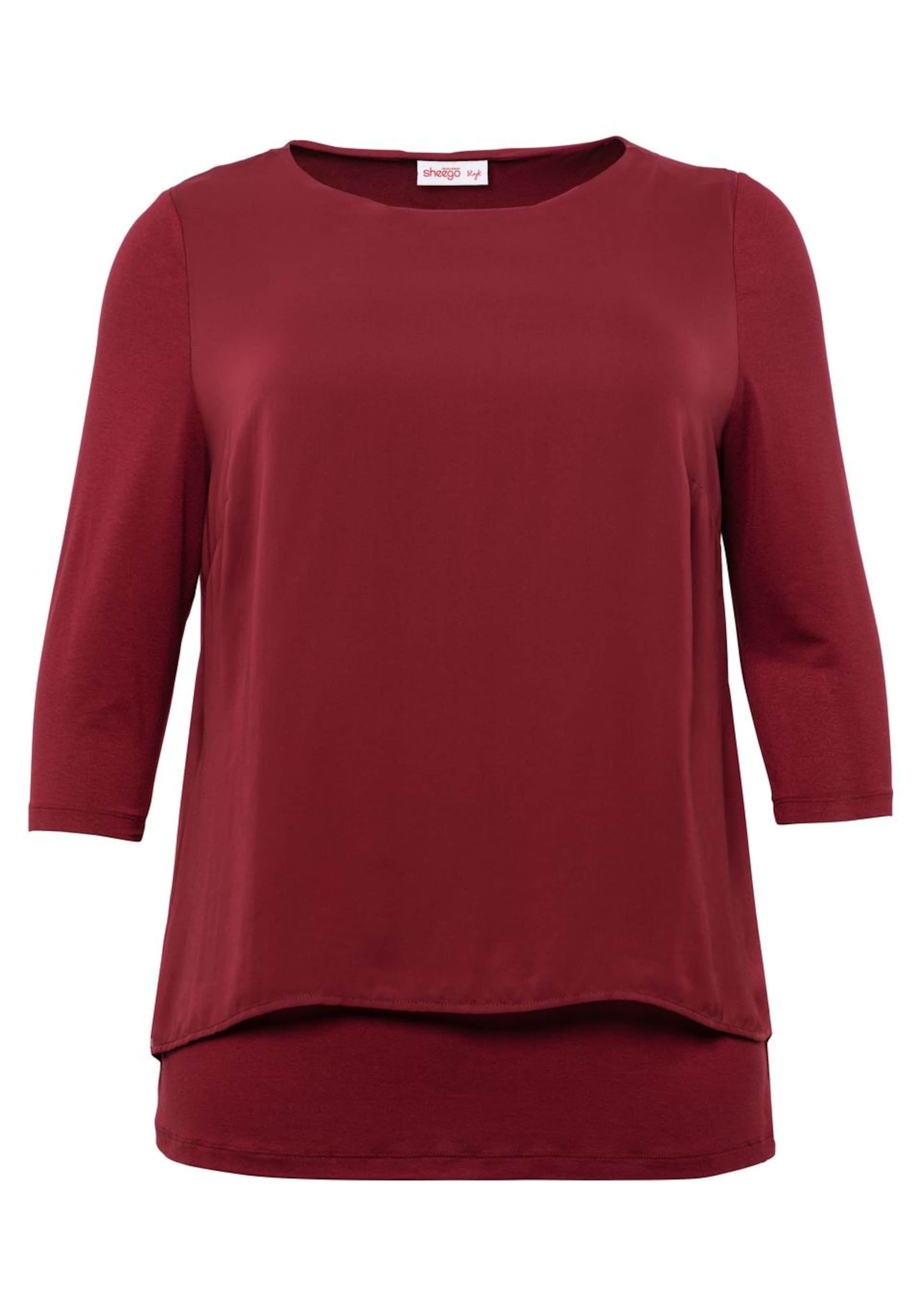 SHEEGO Blúz - piros: elől