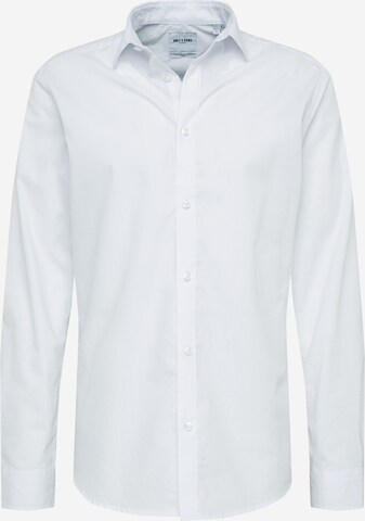 Coupe slim Chemise 'Sane' Only & Sons en blanc : devant