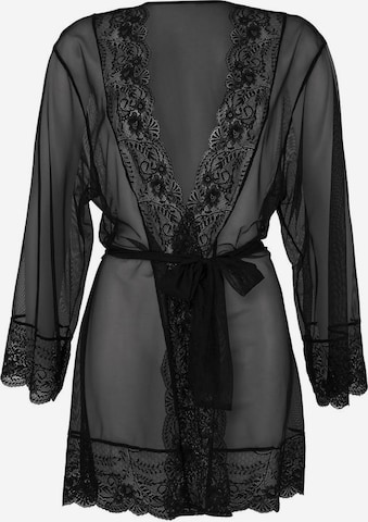 LASCANA Kimono, värv must: eest vaates