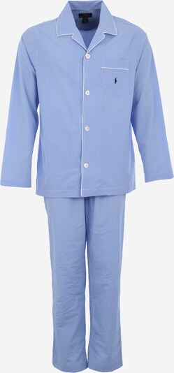 Polo Ralph Lauren Pijama comprido em azul claro / branco, Vista do produto