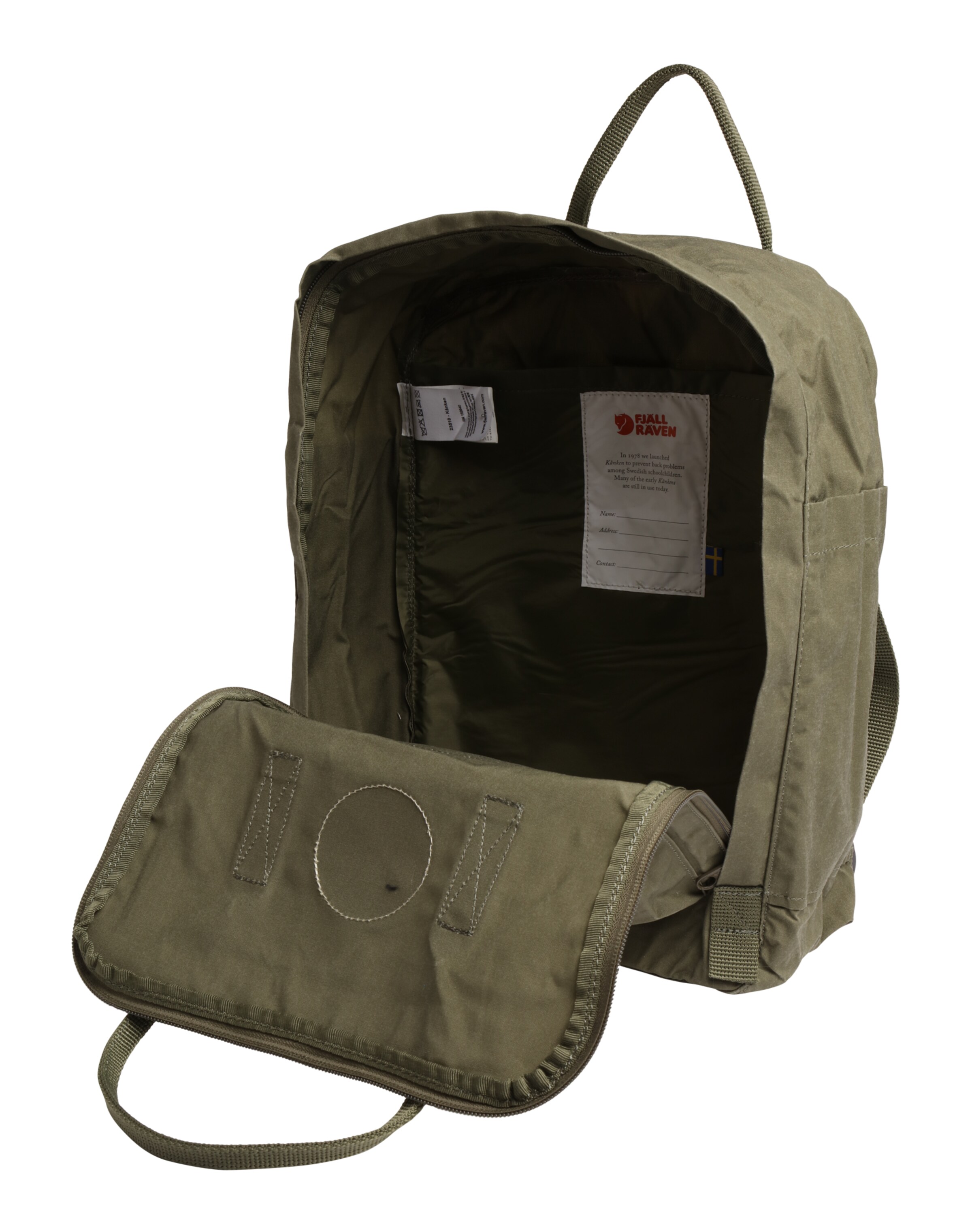 Fjällräven Rucksack 'Kanken' in Grün