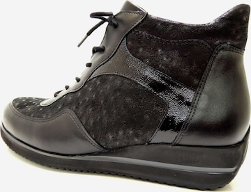 WALDLÄUFER Lace-Up Ankle Boots in Black