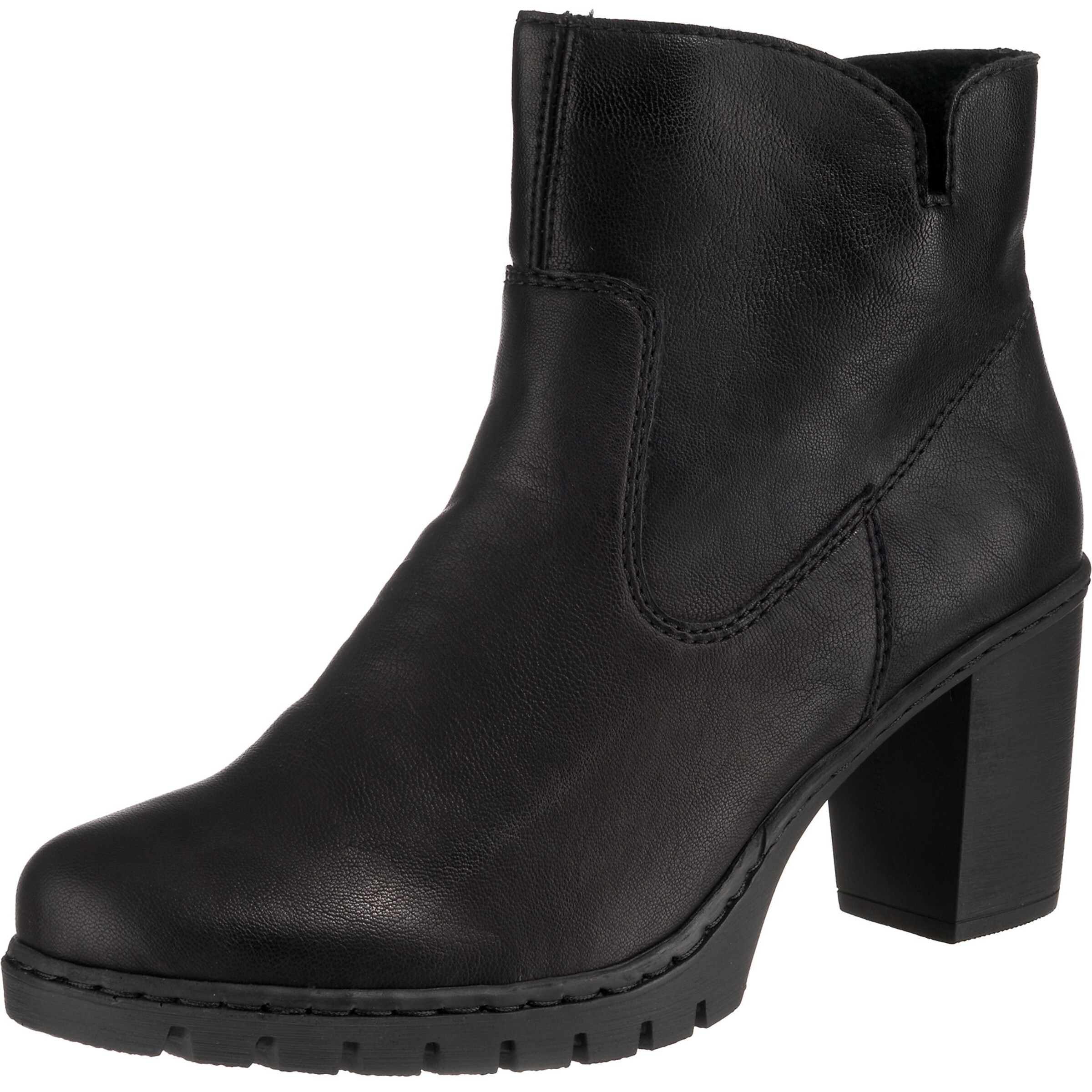 RIEKER - Enkellaarsjes 'Y2572' in de kleur Zwart