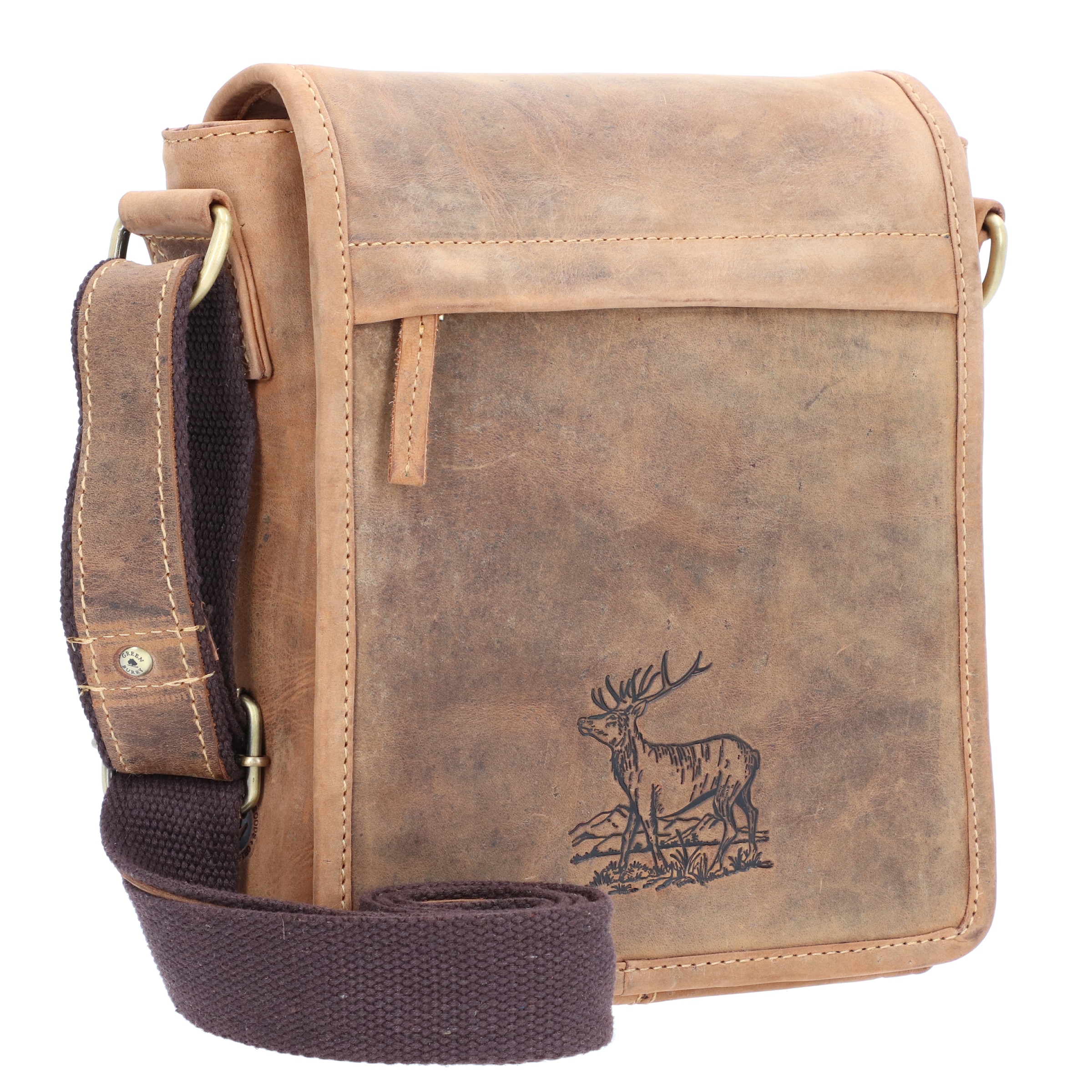 Sac à bandoulière GREENBURRY en marron