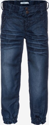NAME IT Slimfit Jeans in Blauw: voorkant