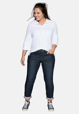 SHEEGO Slimfit Jeans in Blau