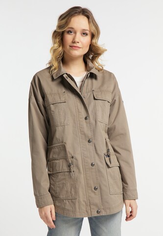 DREIMASTER Between-Season Jacket in Brown: front